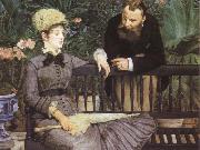 Edouard Manet In the Conservatory painting